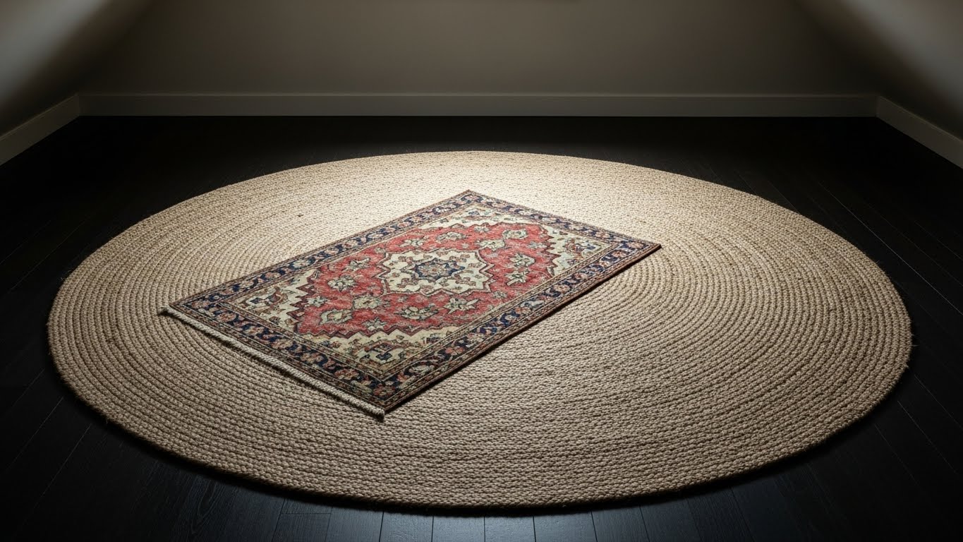 Textured Rug Layering