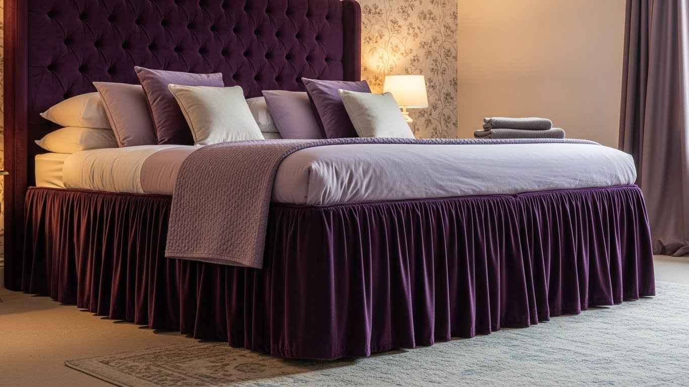 The Allure of a Velvet Bed Skirt