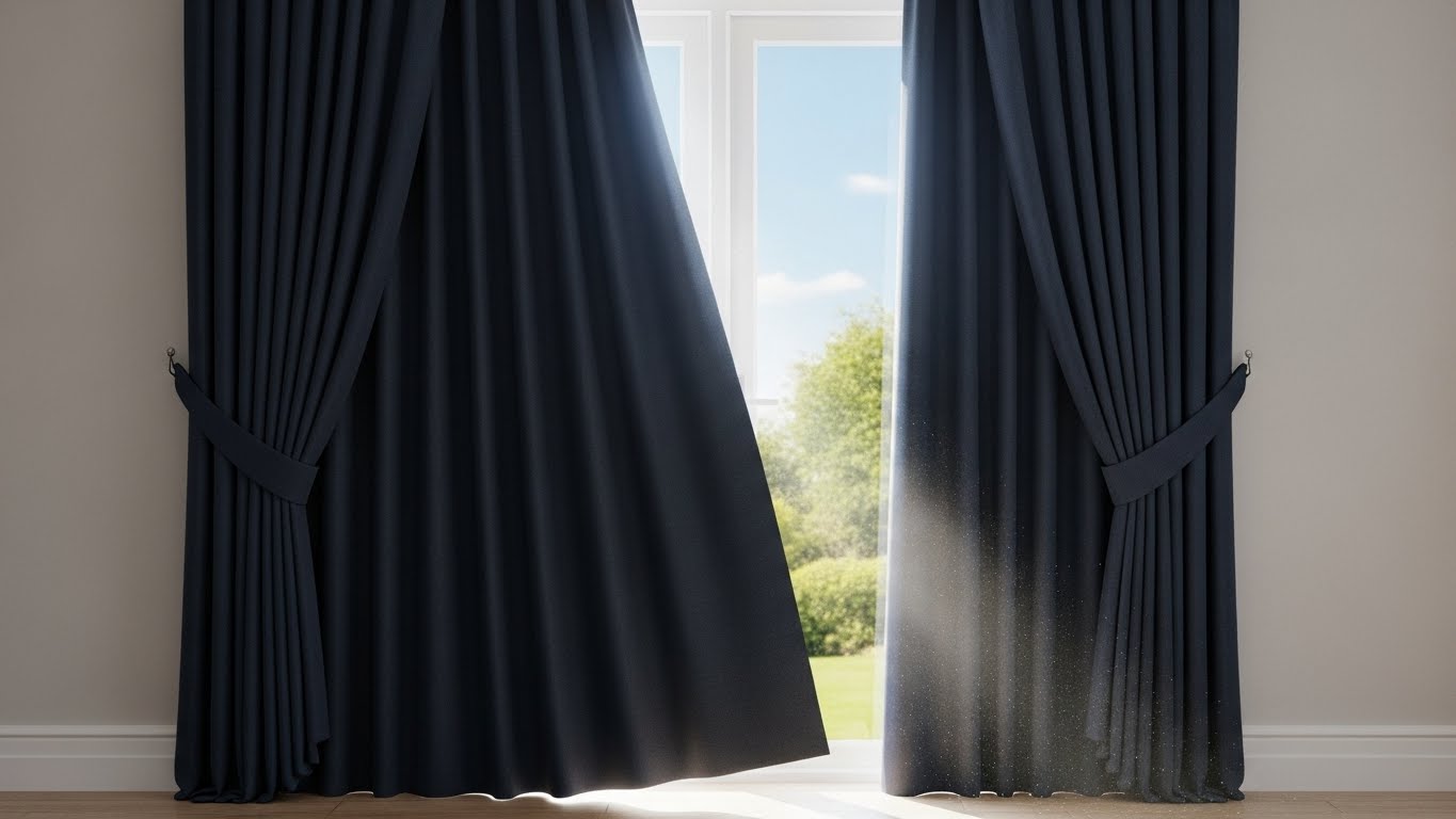 The Blackout Curtain with Tiebacks