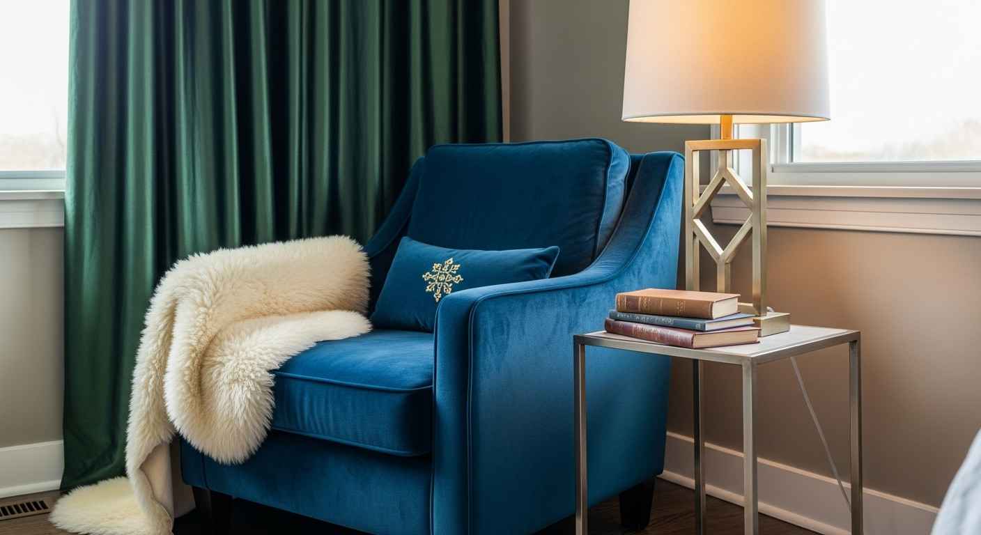 The Glamorous Velvet Reading Spot