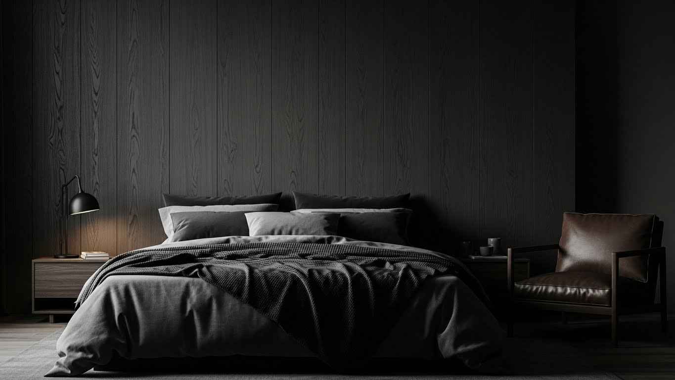 The Moody Charcoal-Stained Wall