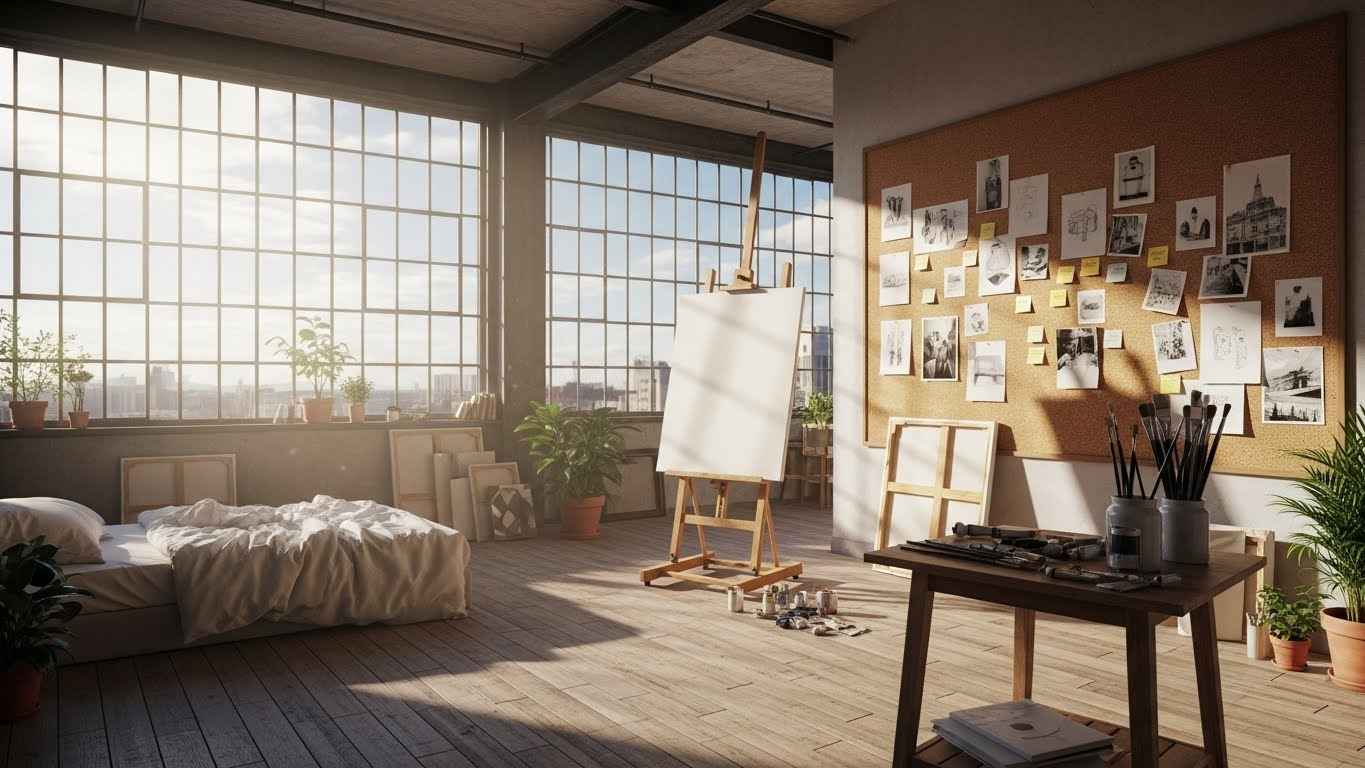 The Rooftop Artist's Loft