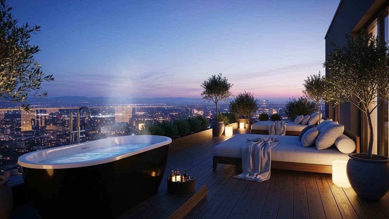 The Rooftop Terrace & Tub Retreat