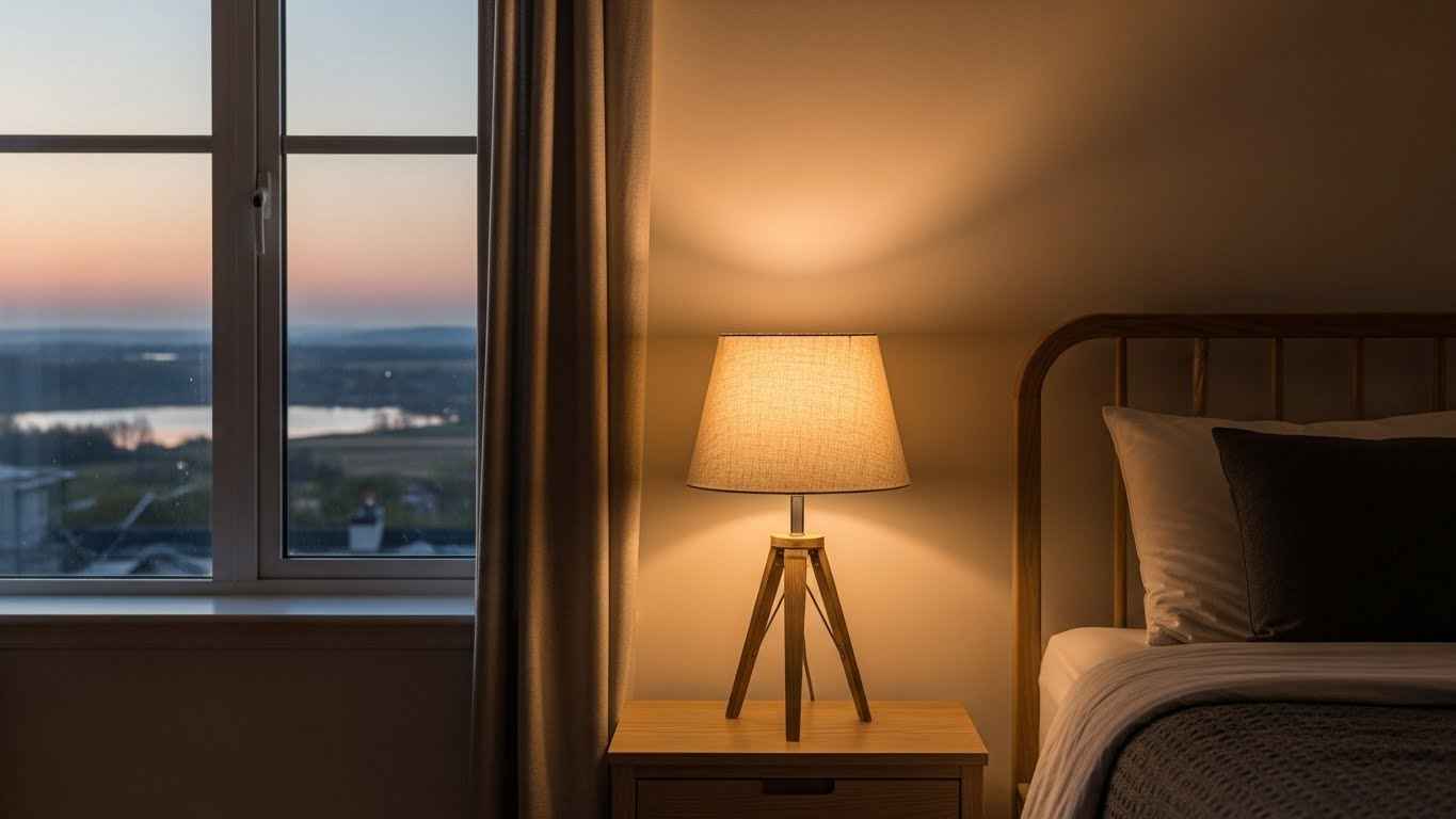The Soft Glow of Textured Linen Lamp Shades