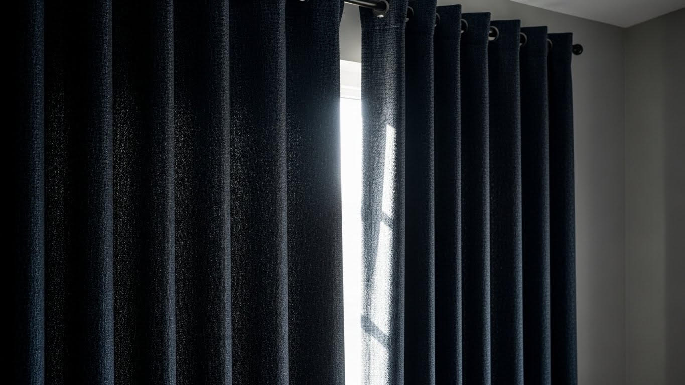 The Textured Weave Blackout Curtain