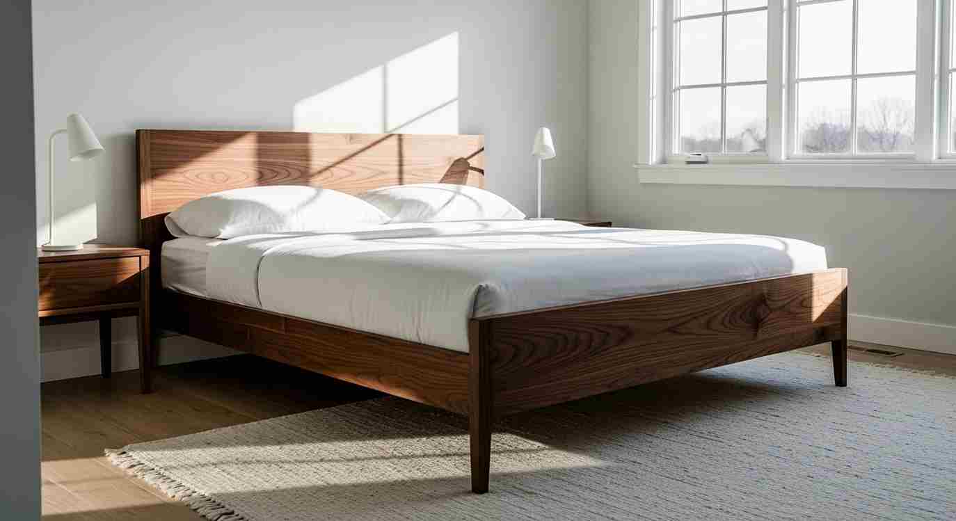 The Timeless Dark Walnut Bedframe