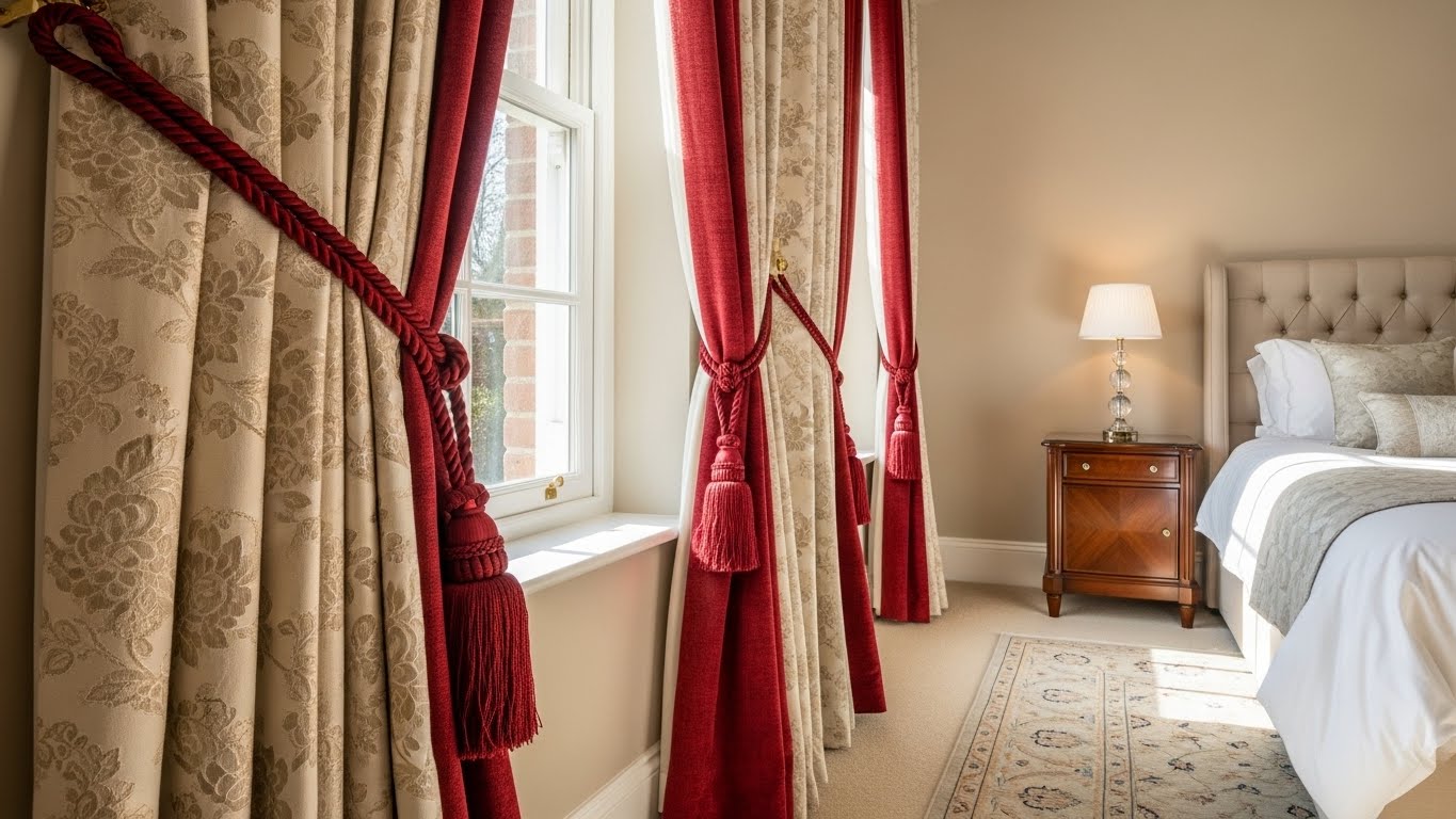 Velvet-Roped Bedroom Accents