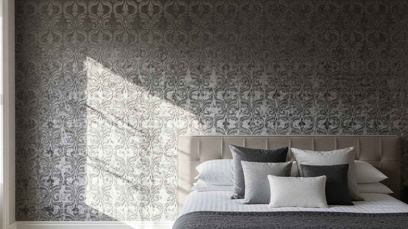 Velvet Wallpaper for a Textural Backdrop