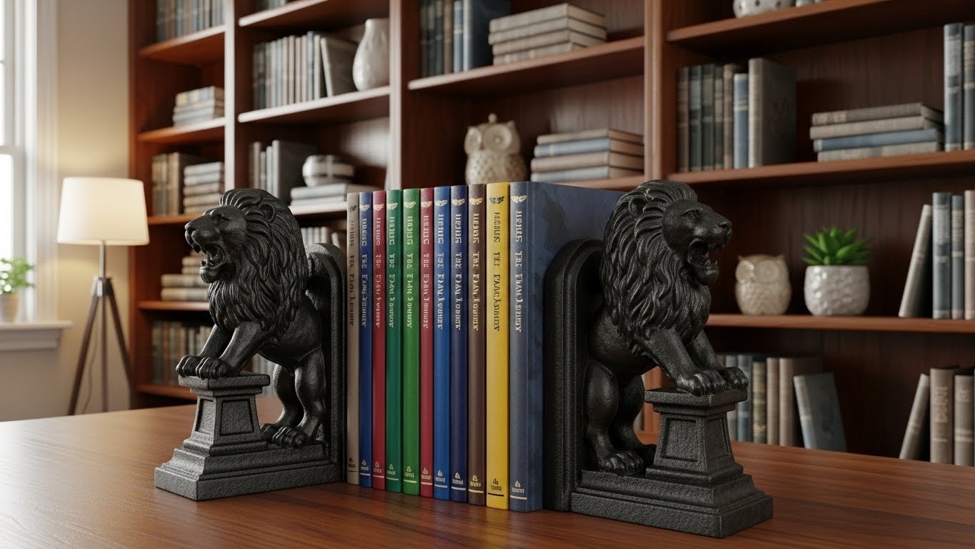 Vintage Cast Iron Bookends