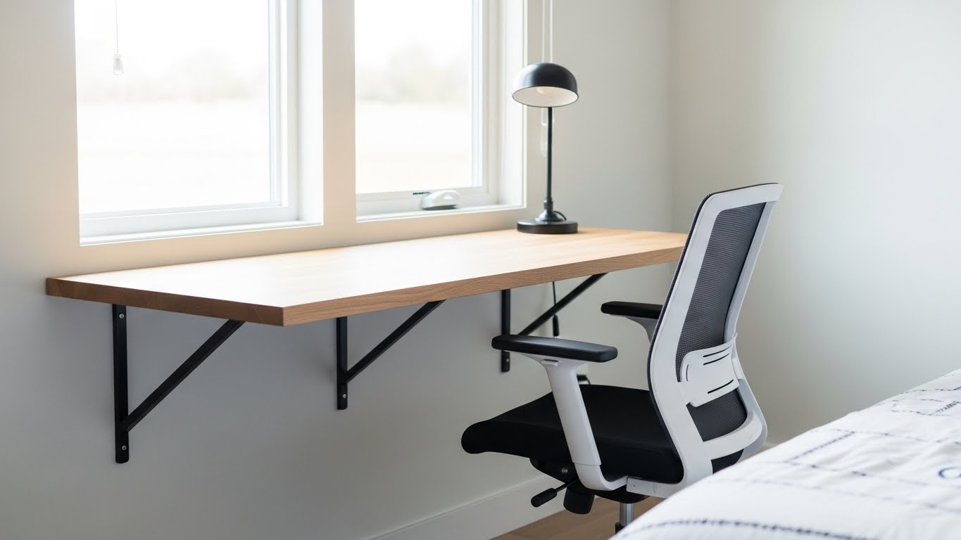 Wall-Mounted Desks for a Multipurpose Room