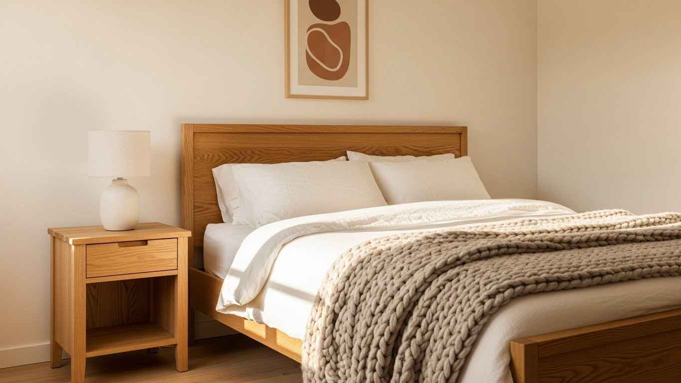 Warm White & Natural Wood Balance