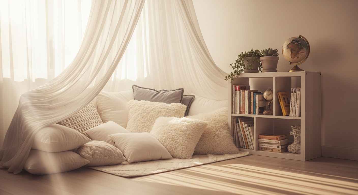 Whimsical Canopy Reading Nooks