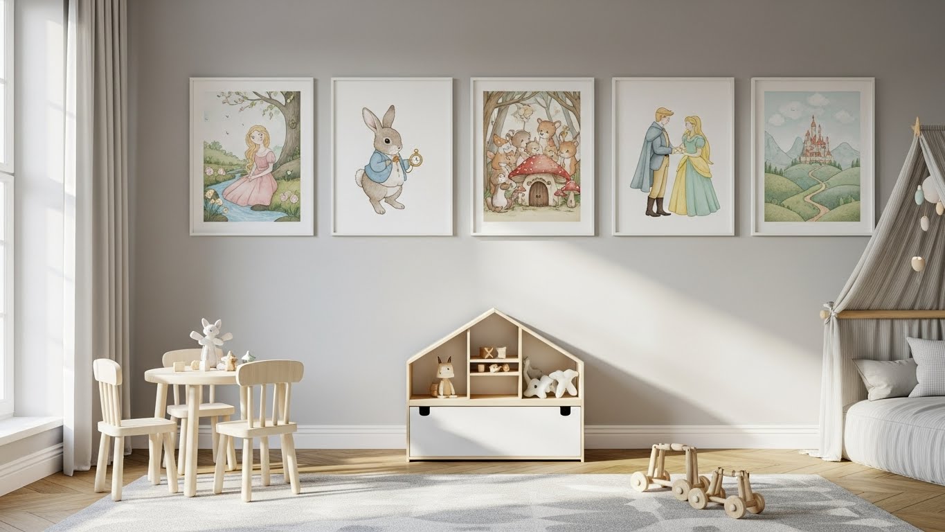 Whimsical Fairy Tale Character Prints
