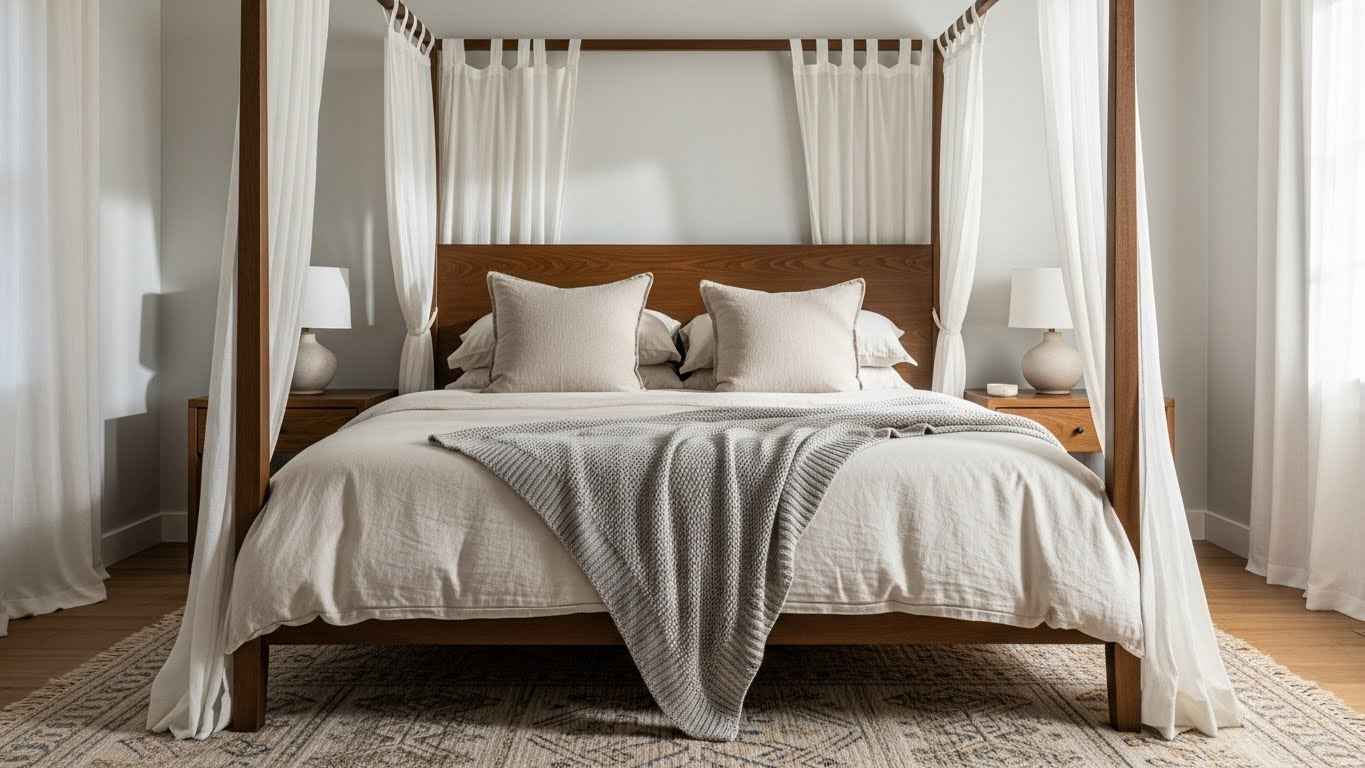 20 Regal Cozy Master Bedroom with Canopy Bed Ideas That Make a Statement
