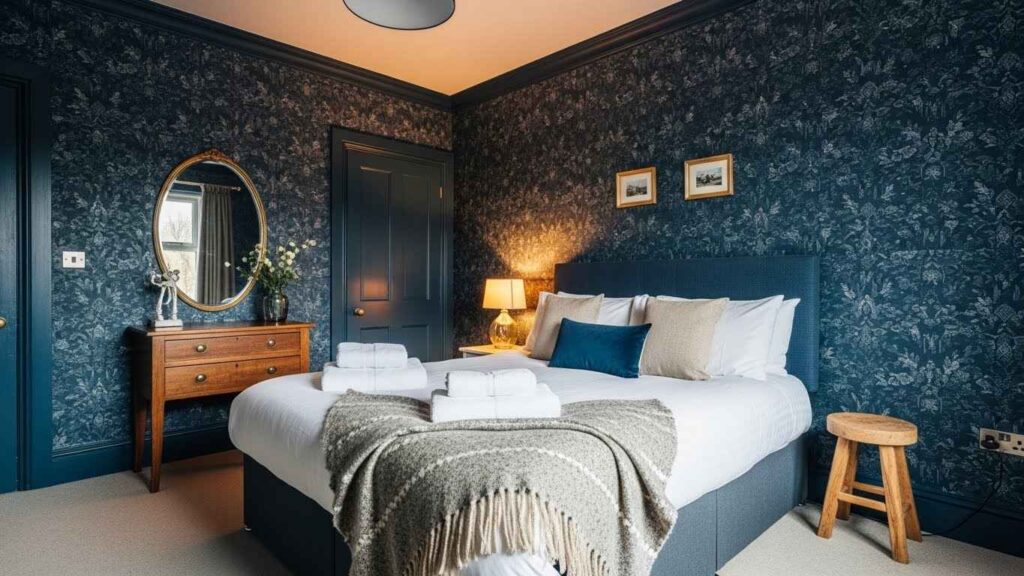 22 Cozy Bedroom Ideas with Dark Wallpaper That Stay Bold Yet Cozy