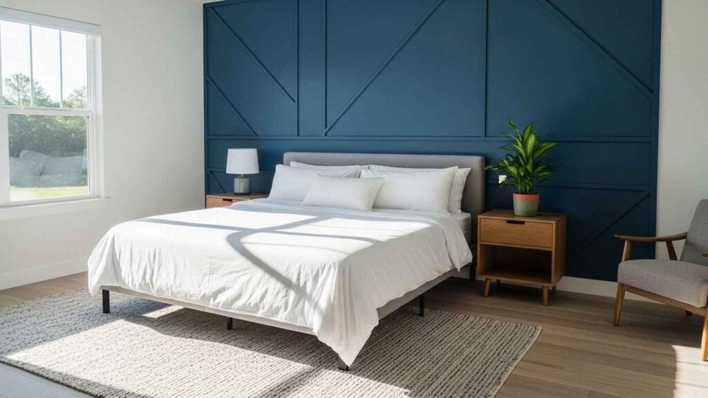 22 Guest Bedroom Ideas with Accent Wall That Become the Focal Point