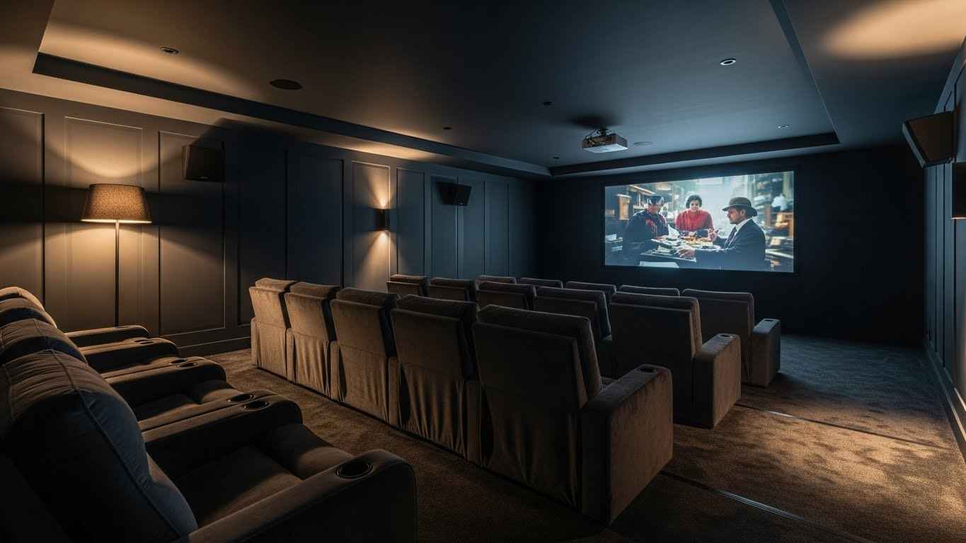 22 Moody Home Theater Room Ideas That Make Movie Nights Better