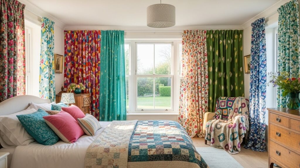 23 Bold Colourful Bedroom Curtains That Wake Up The Room