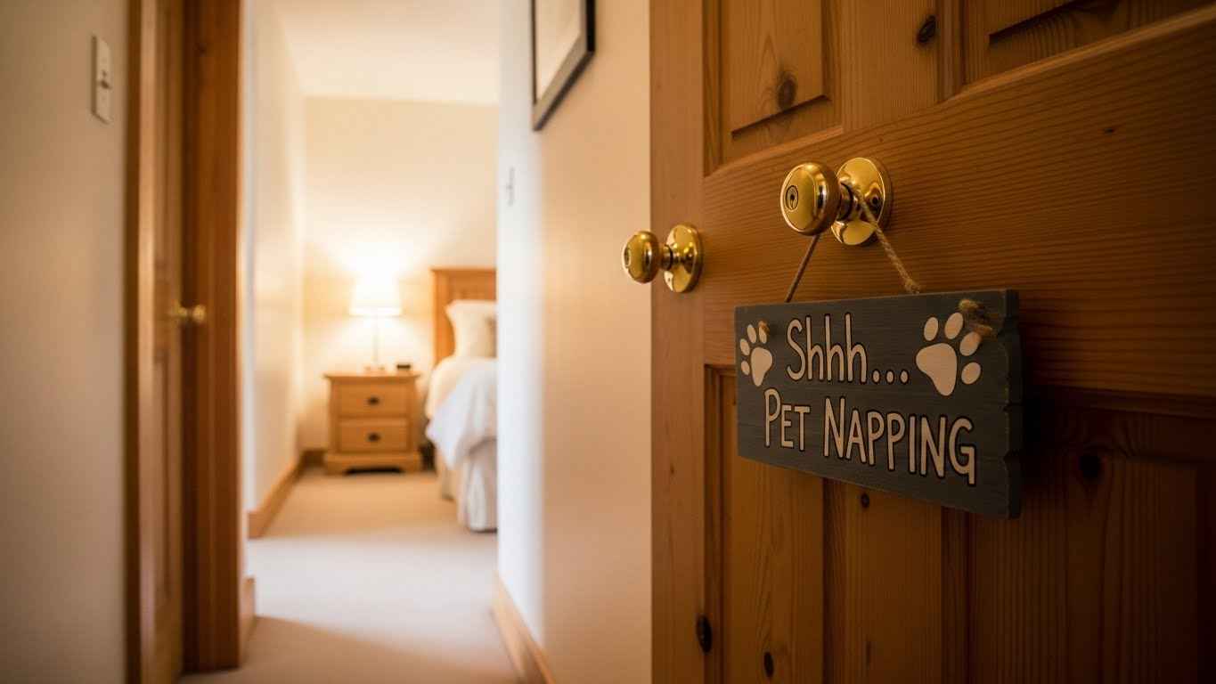 A "Do Not Disturb" Sign for Pet Naps