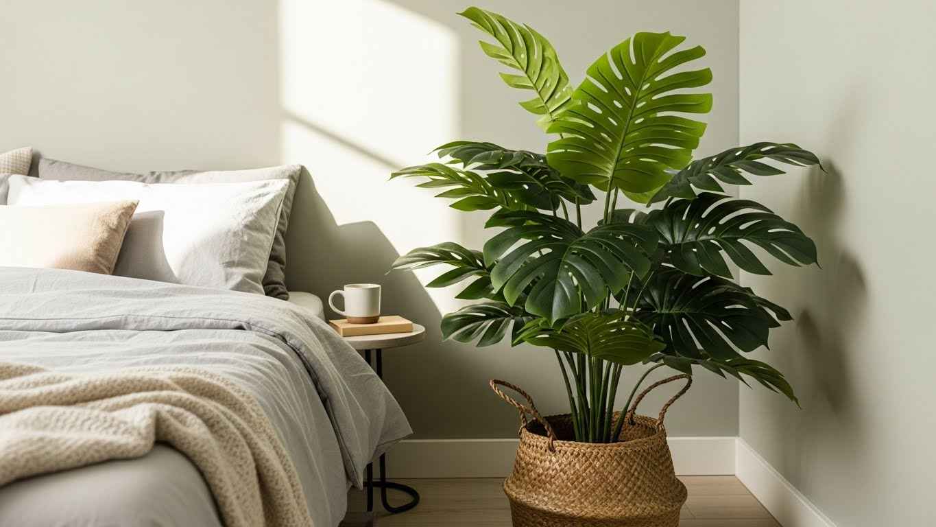 A Faux Monstera in the Corner
