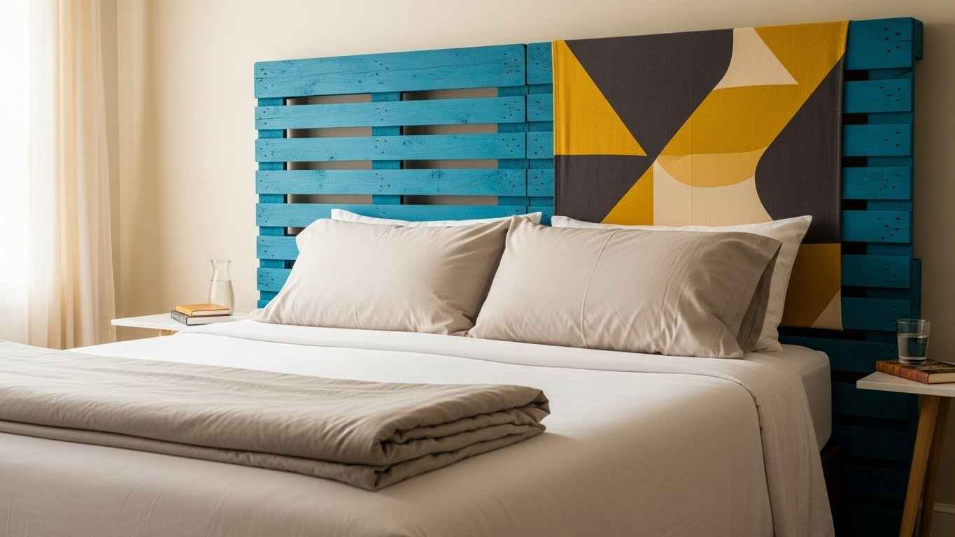 A Headboard Bursting with Personality