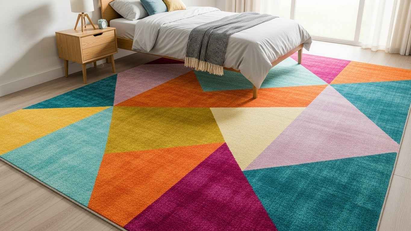A Multicolored Rug as Your Foundation