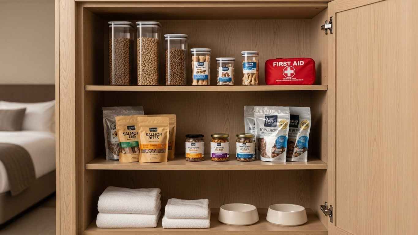 A "Pet's Pantry" for Supplies and Treats