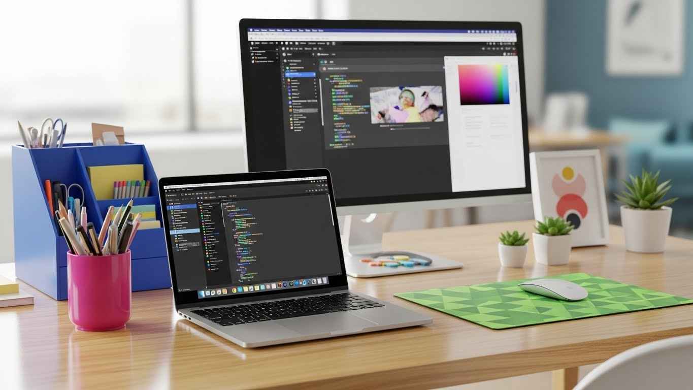 A Pop of Color with Desk Accessories