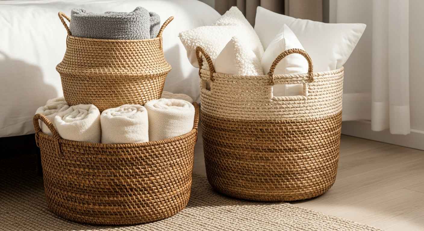 Bespoke Basketry for Cozy Clutter Control