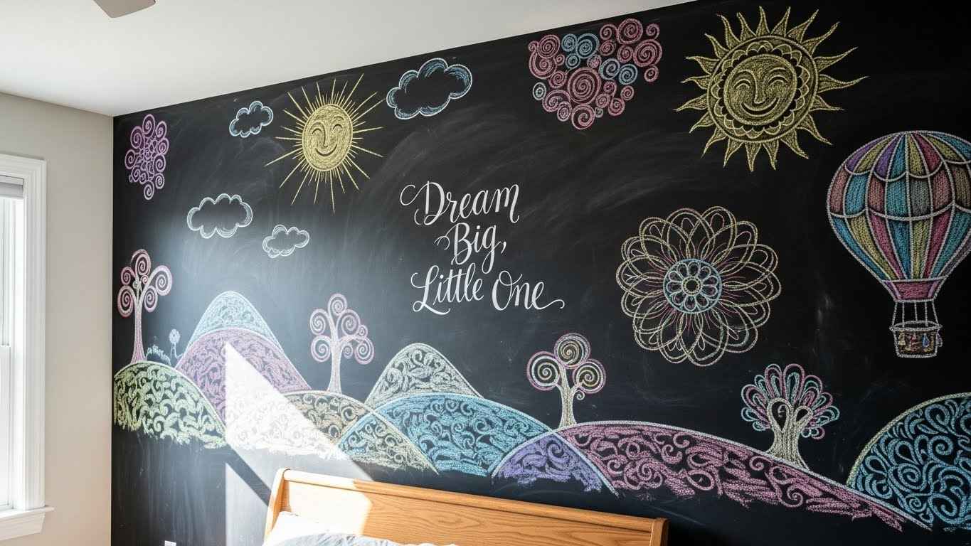 Chalkboard Wall for Doodling