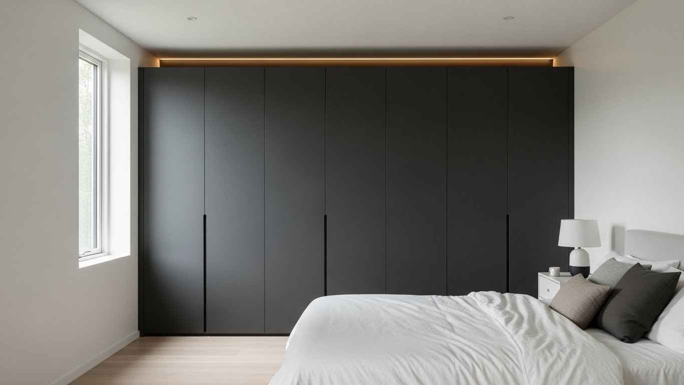Concealed Storage with Seamless Matte Doors