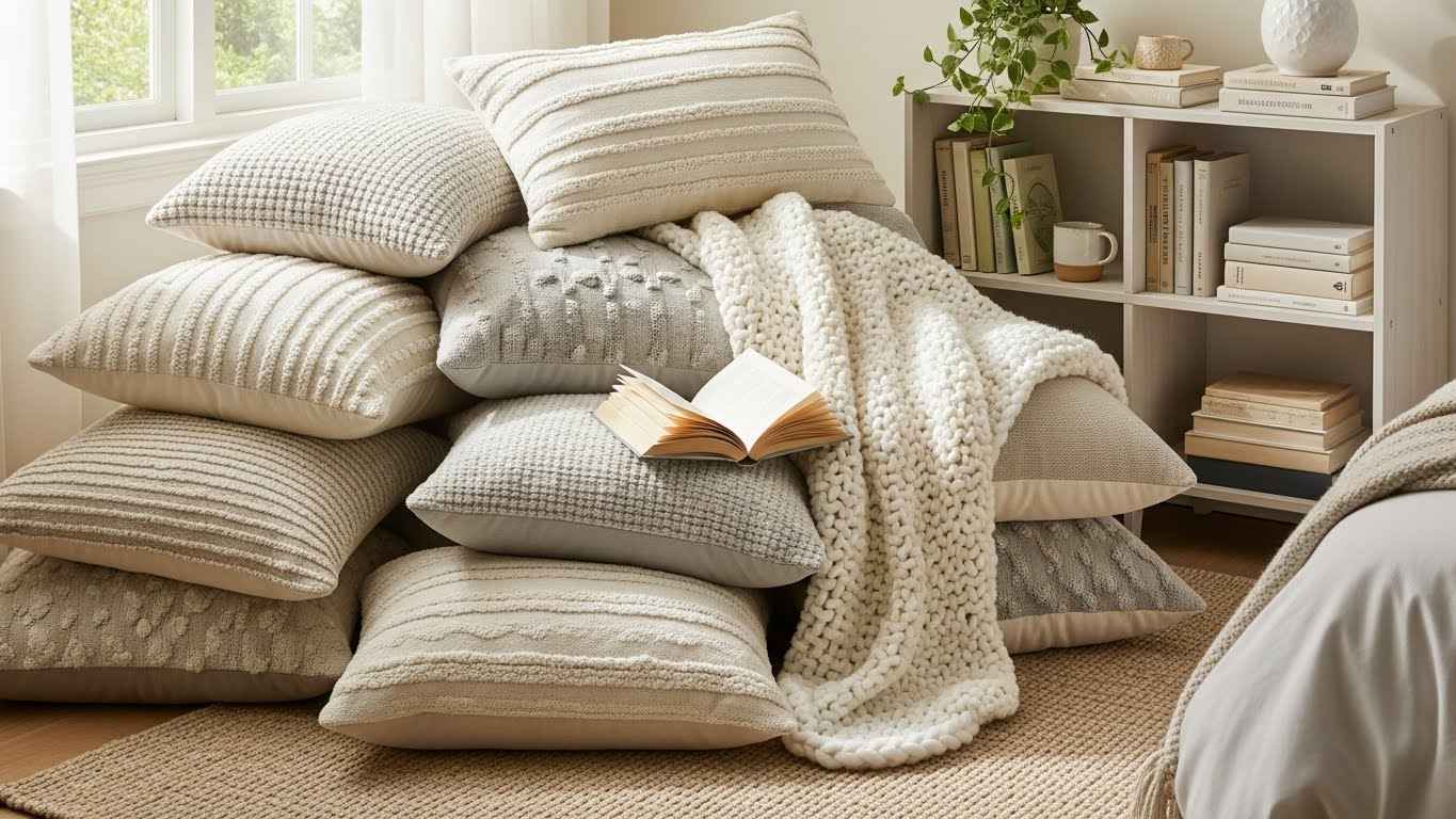 Cozy Nook with Floor Pillows