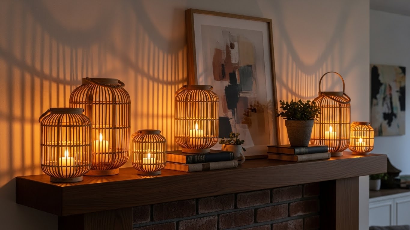 Create Ambiance with Woven Lanterns