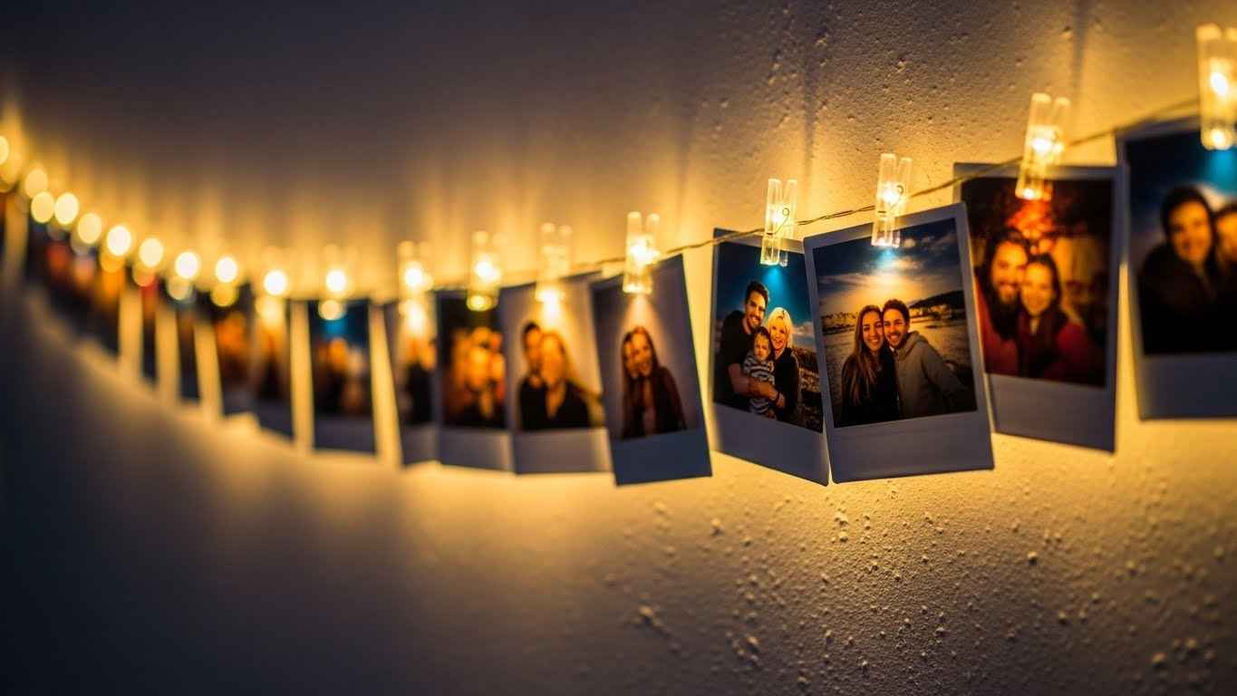 DIY Photo Clip String Lights