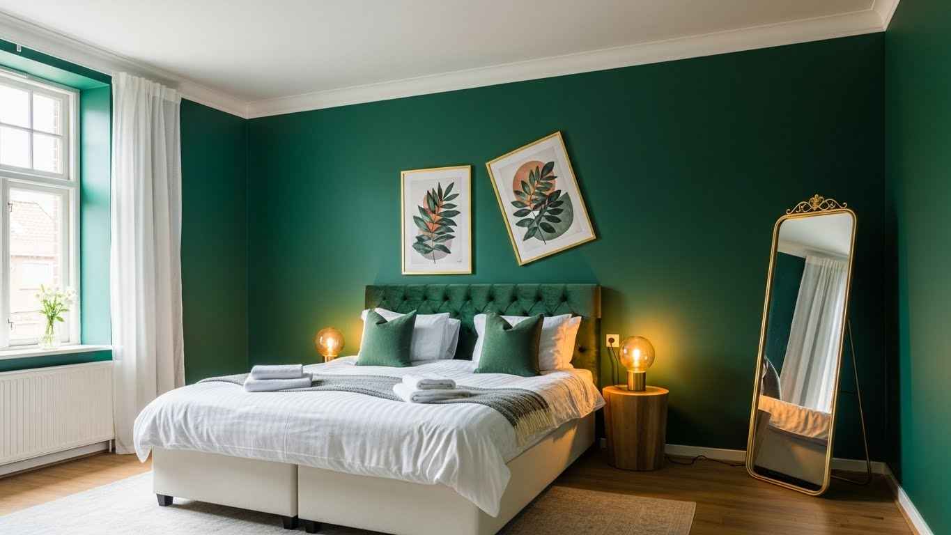 Deep Emerald & Gold Opulence