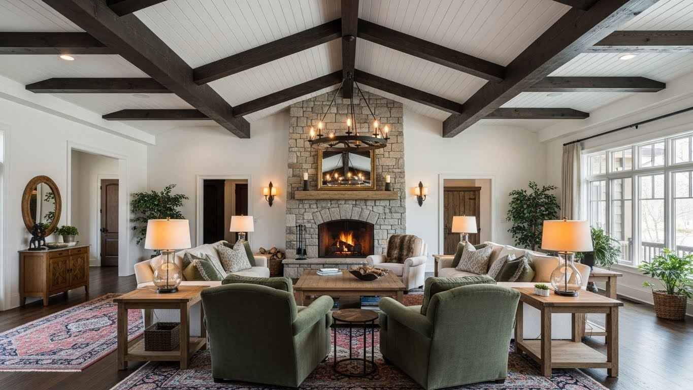 Exposed Beams in Ebony