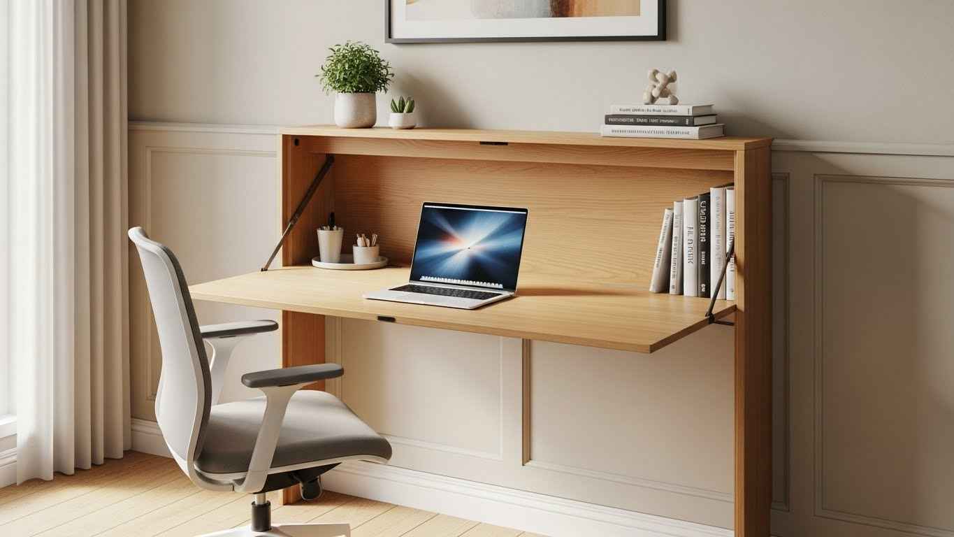 Fold-Down Wall Desk