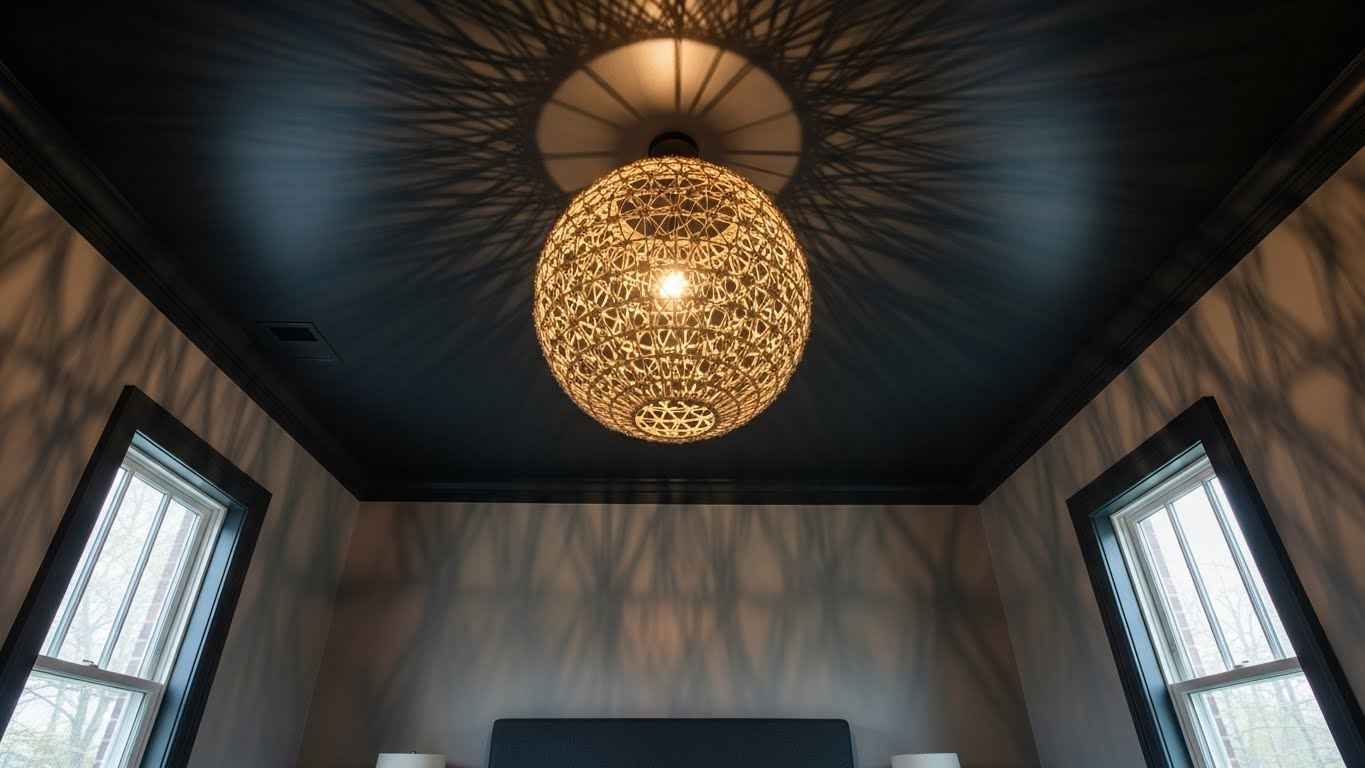 Go All-In with a Dark & Moody Ceiling