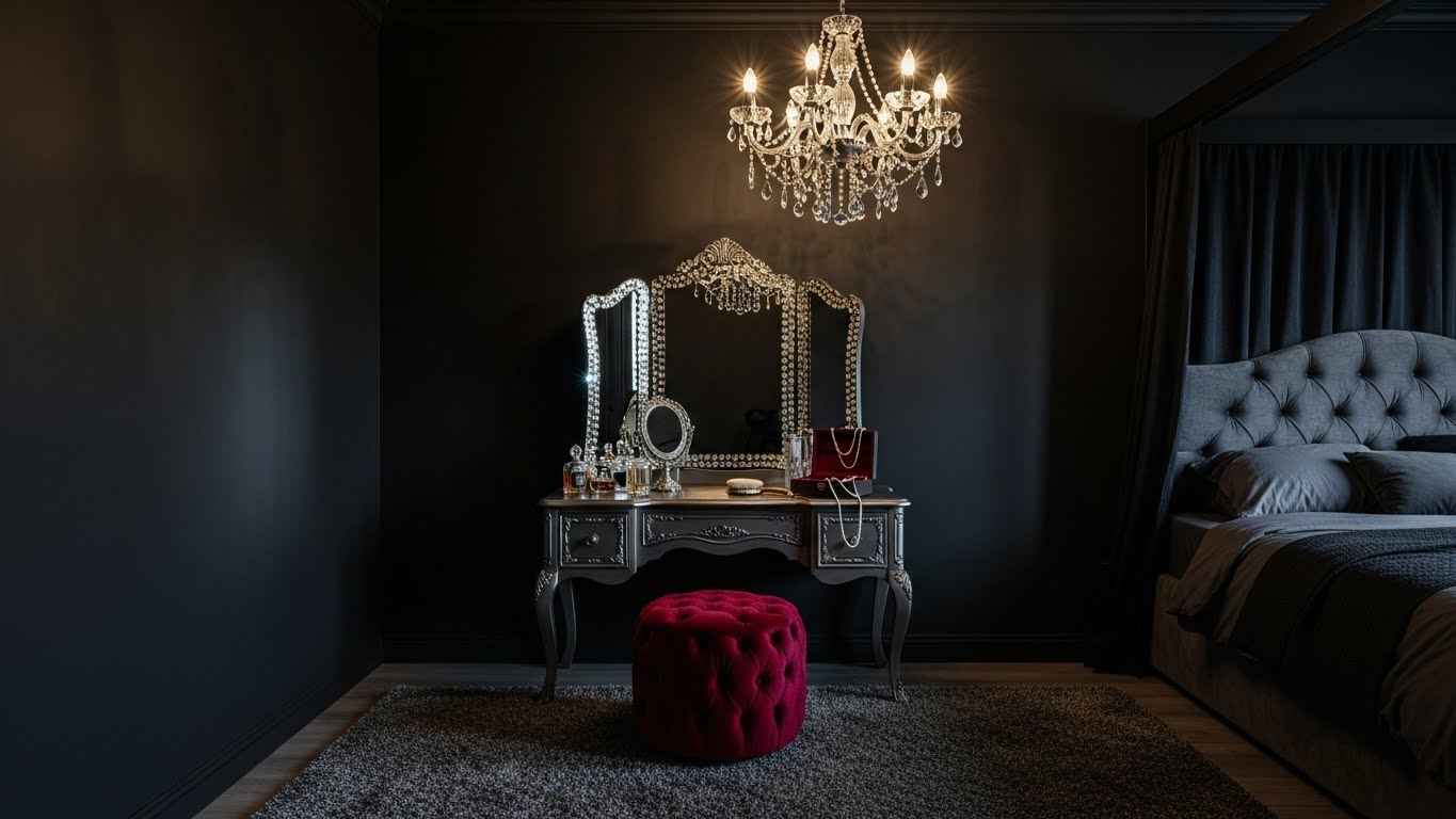 Gothic Glam with Crystal Accents