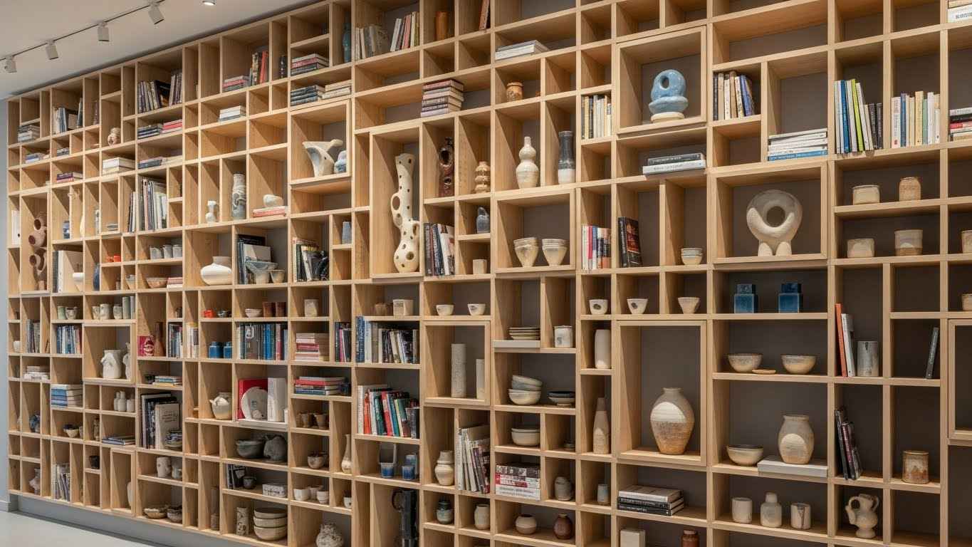 Modular Shelving Wall System