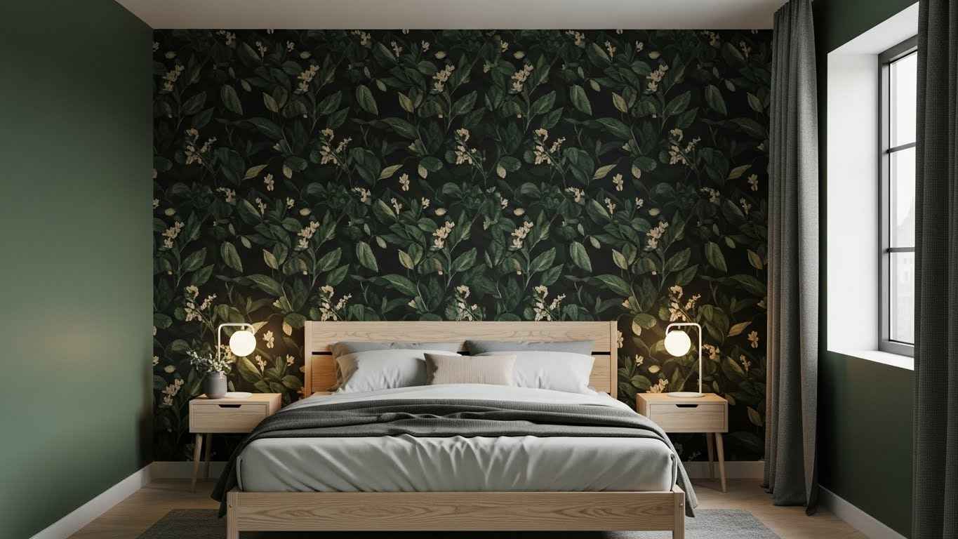 Moody Botanical Wallpaper Retreat