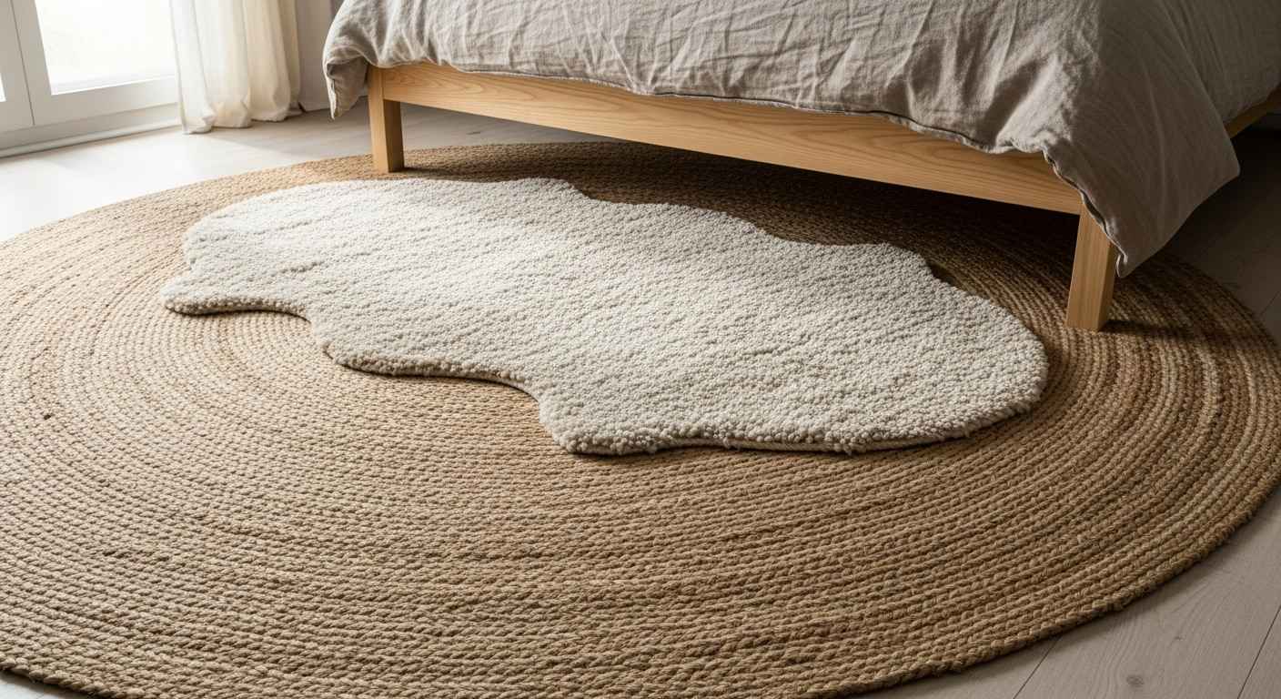 Natural Jute Rug Layering