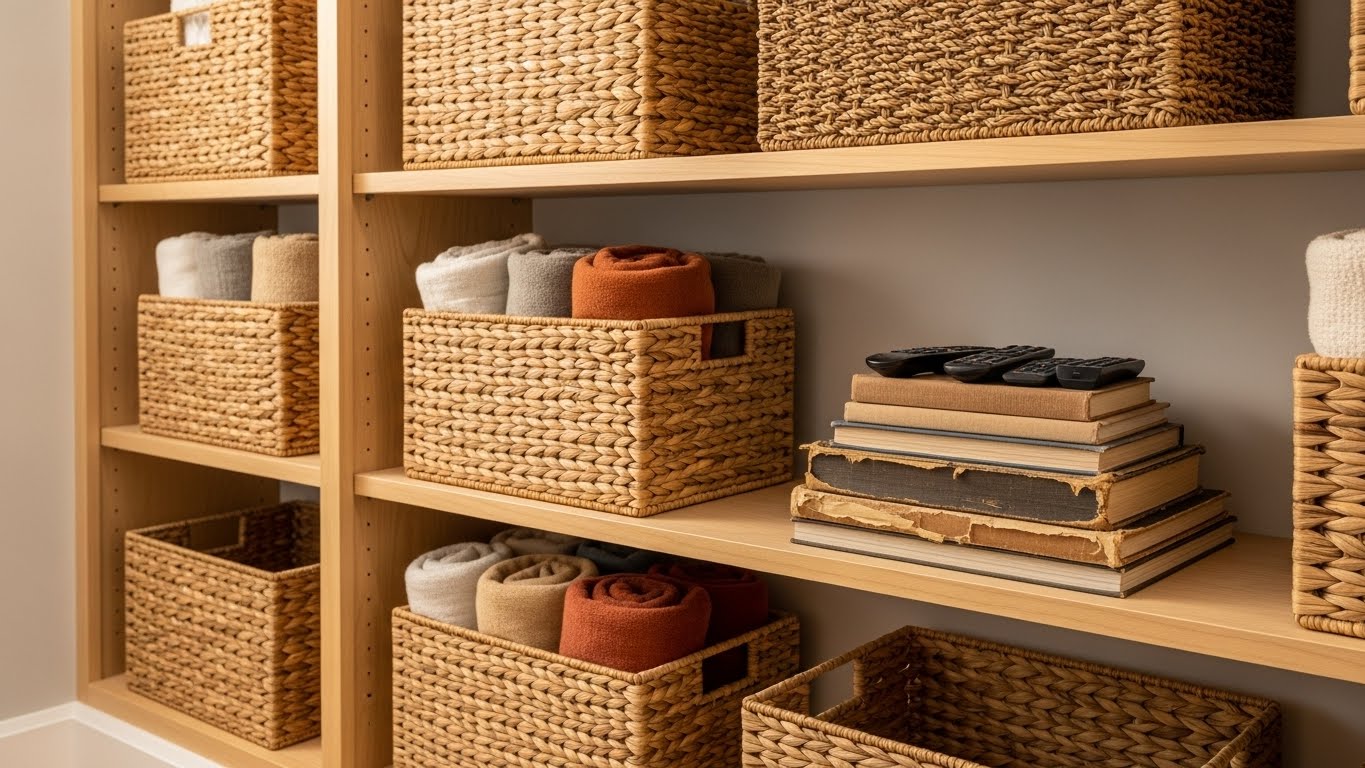 Organize in Style with Woven Baskets