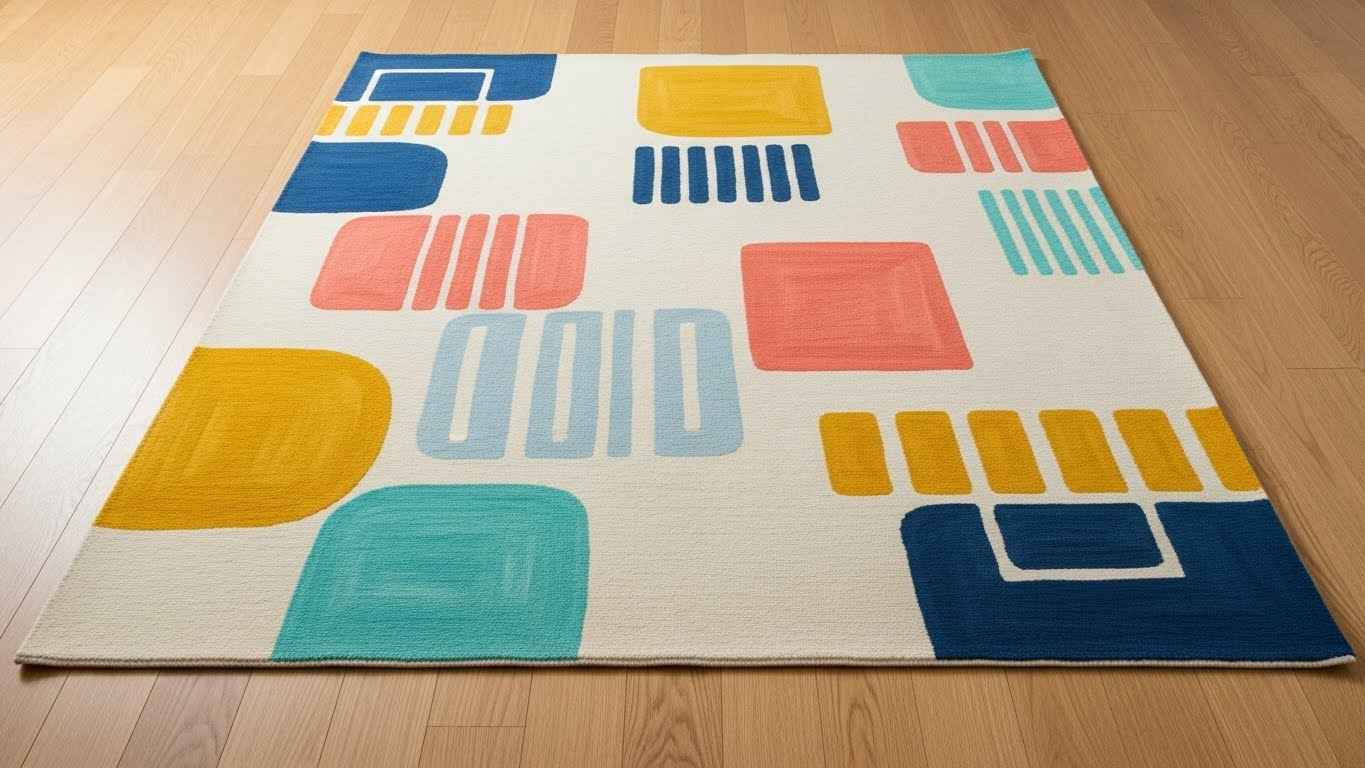 Painted or Decorative Throw Rugs