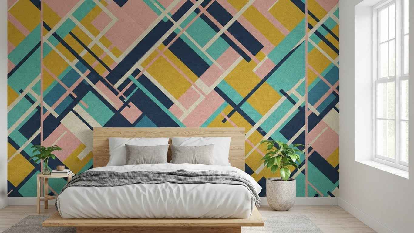 Peel-and-Stick Wallpaper for Bold Patterns