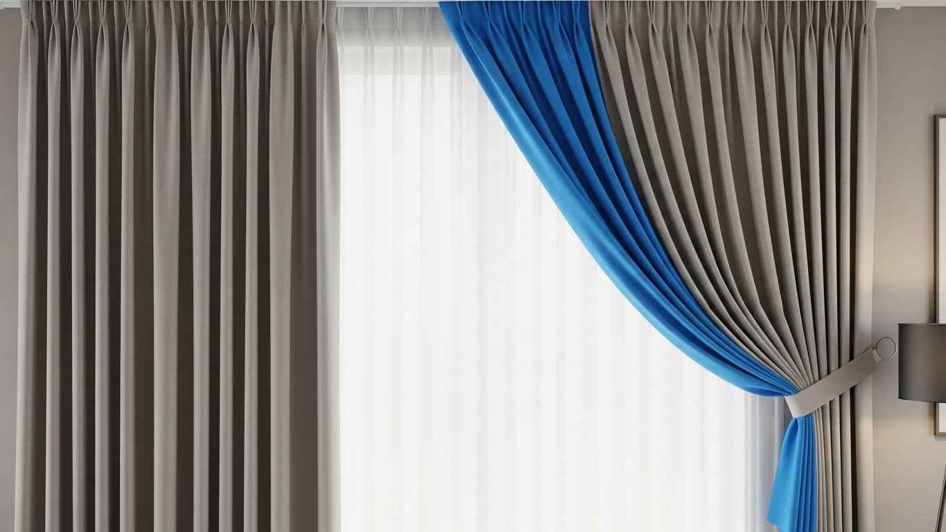 Pinch-Pleats with a Contrast Lining