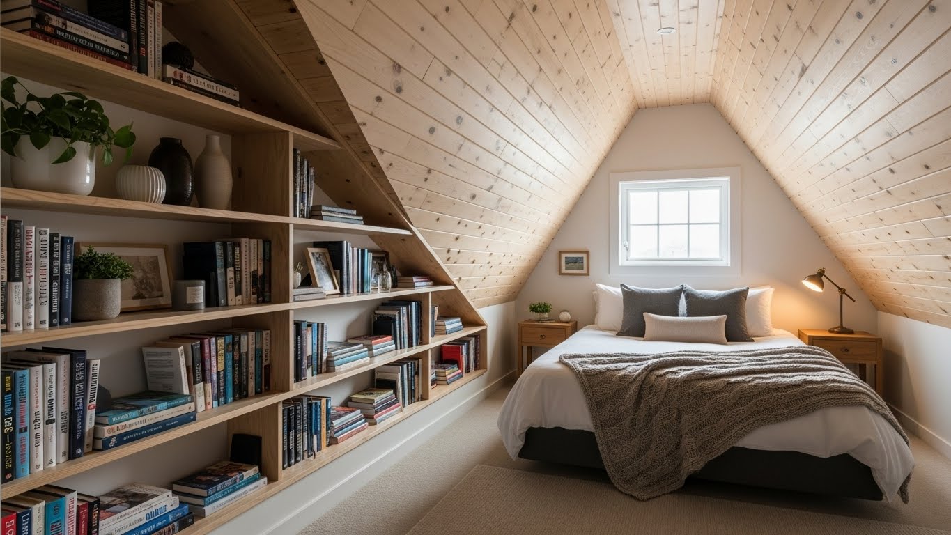 Sloped Ceiling Shelf Solutions