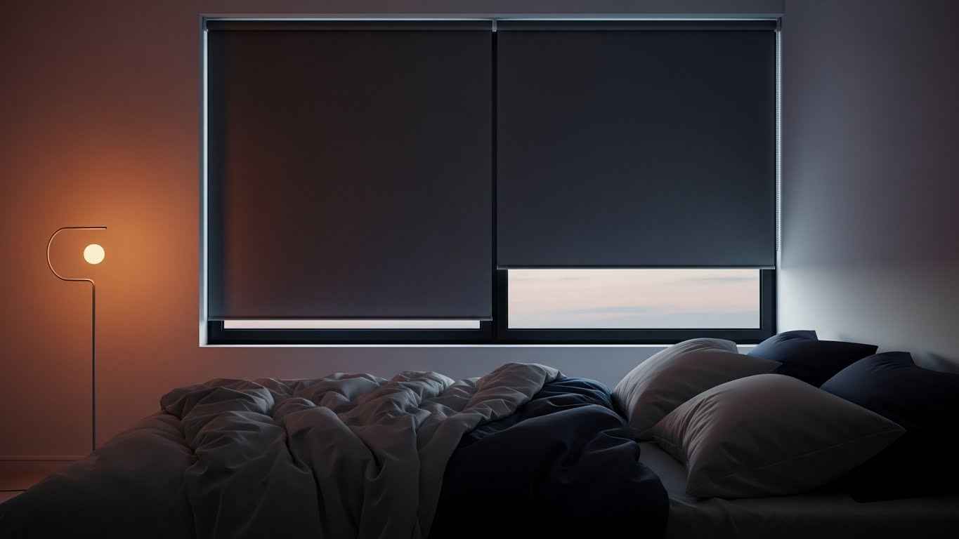 Smart Blackout Shades That Whisper "Goodnight"