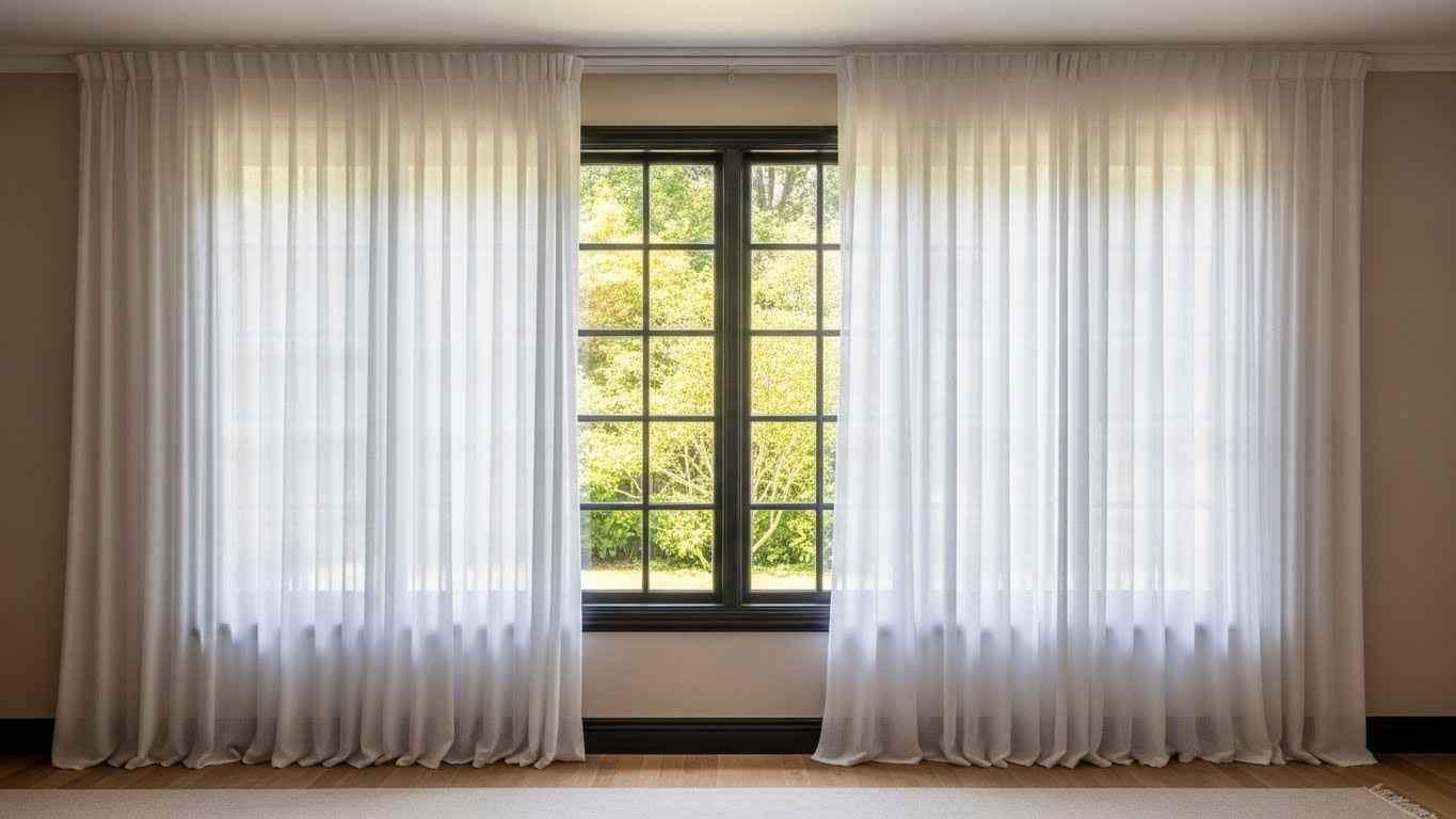 Soften the Look with Sheer Curtains