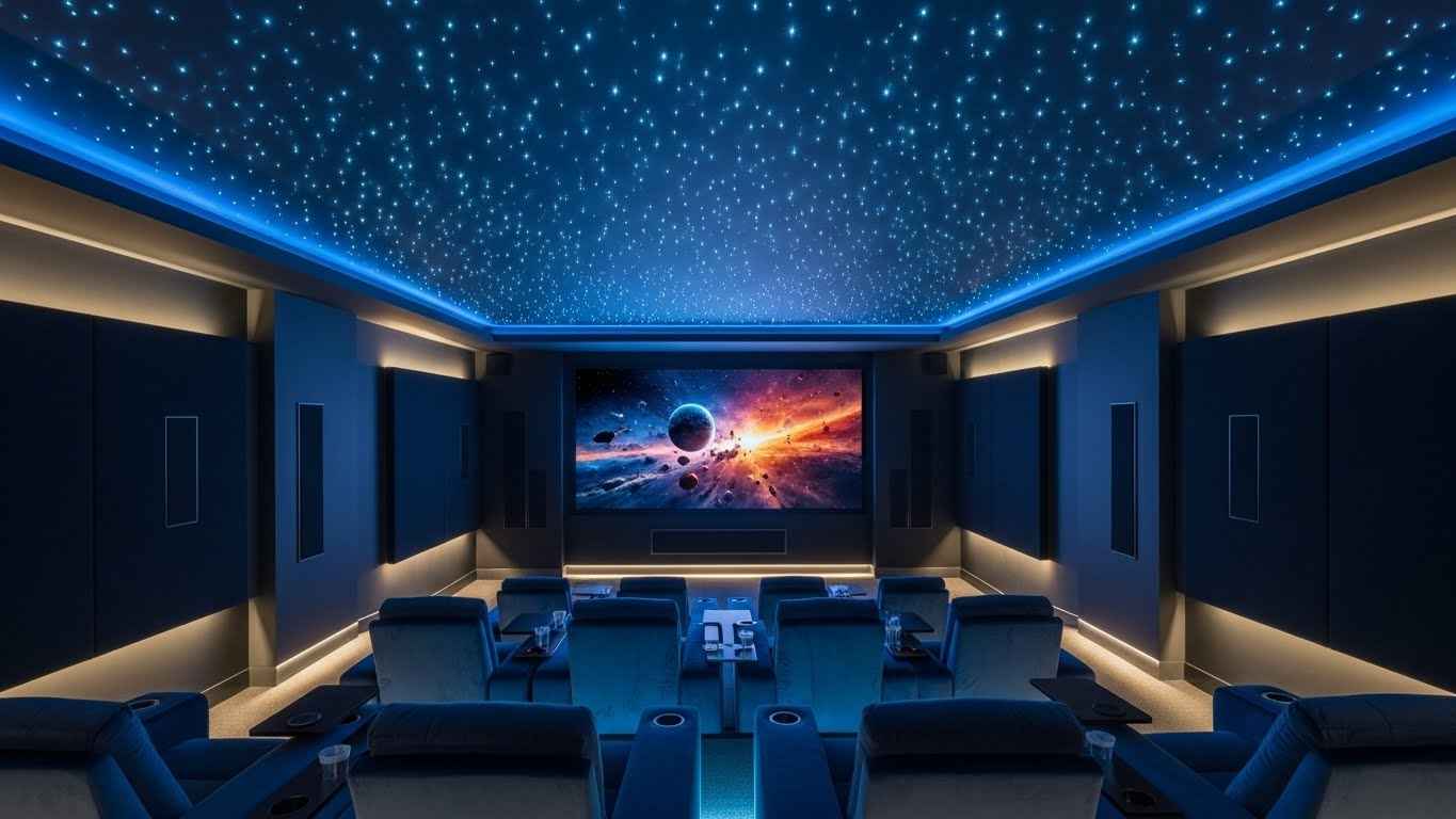 Starry Night with Fiber Optics